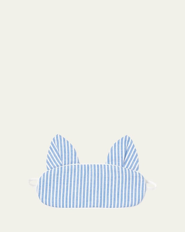 Kids' Kitty Seersucker Eye Mask